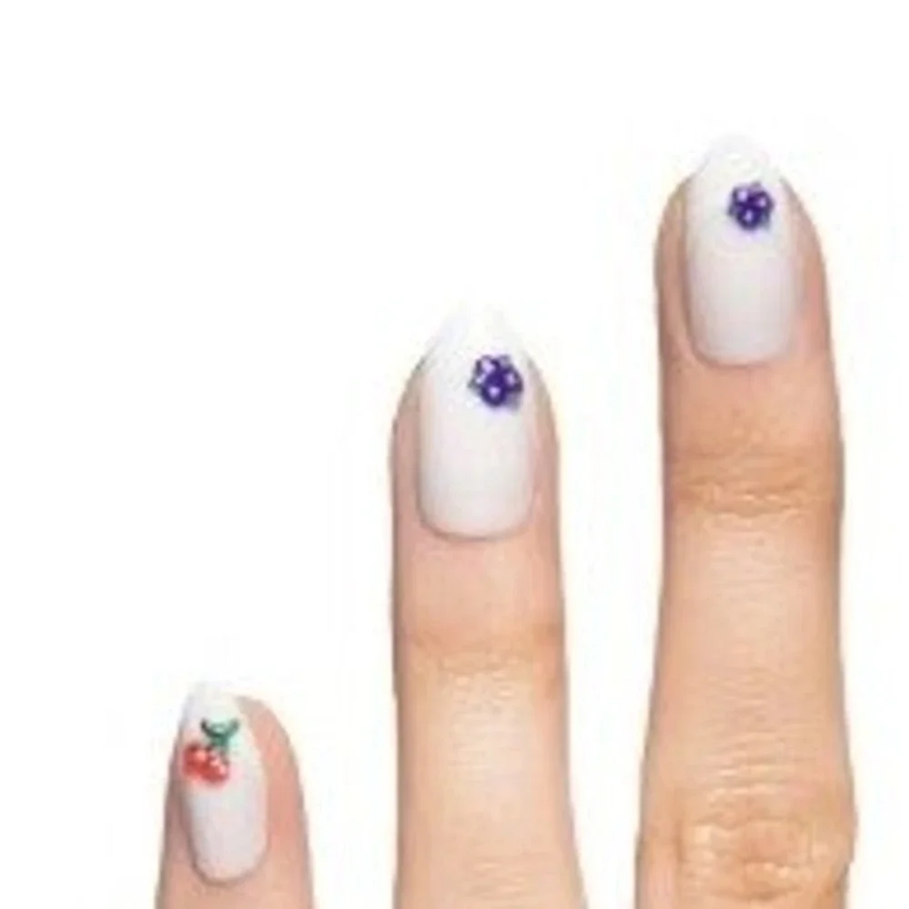 Olive & June Maximalist Press-On Nails Puffy Fruit Salad French Almond Medium